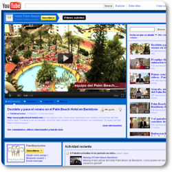 Canal YouTube del Hotel Palm Beach en Benidorm